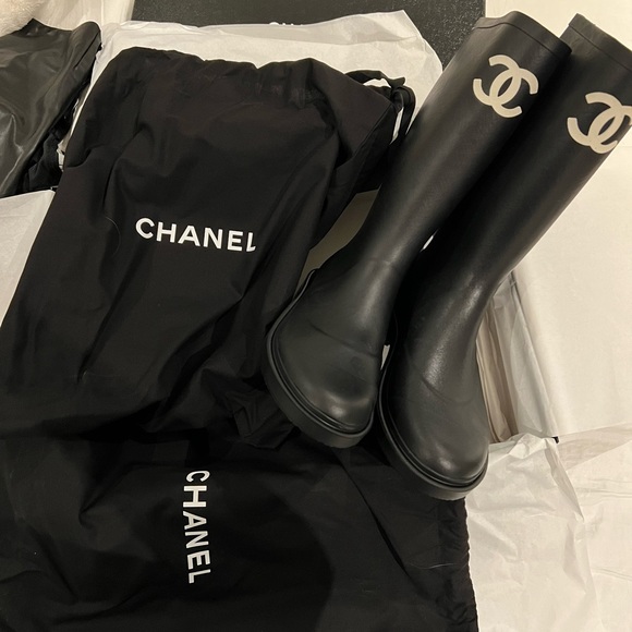Chanel rain boots size 40 - Picture 1 of 5
